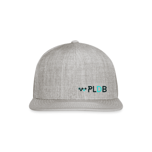 PLDB Light Snapback Baseball Cap - heather gray